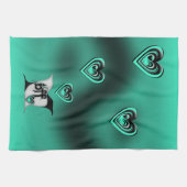 beste Freundin ~ Lovebirts Geschirrtuch (Horizontal)