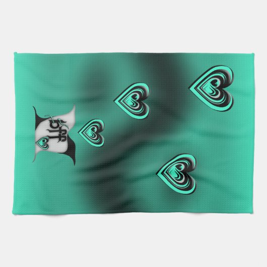 beste Freundin ~ Lovebirts Geschirrtuch (Horizontal)