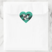 beste Freundin ~ Lovebirts Herz-Aufkleber (Tasche)