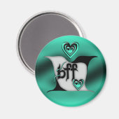 beste Freundin ~ Lovebirts Magnet (Vorderseite/Rückseite)