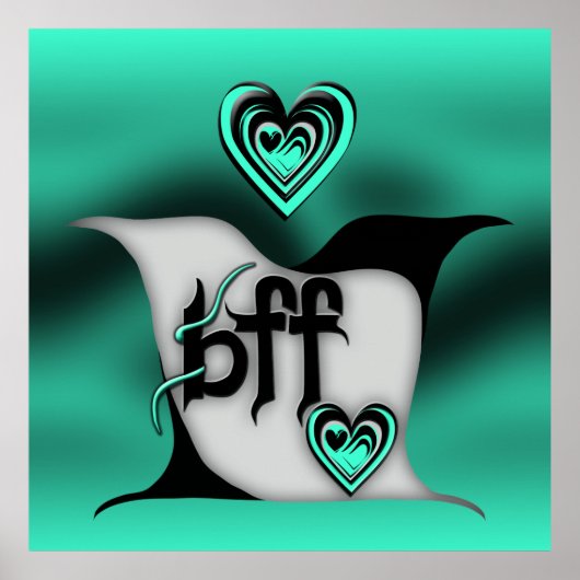 beste Freundin ~ Lovebirts Poster (Vorne)