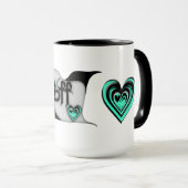 beste Freundin ~ Lovebirts Tasse (VorderseiteRechts)