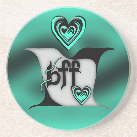 beste Freundin ~ Lovebirts Untersetzer (Vorne)