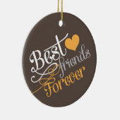 BESTE FREUNDIN - Mode-beste Freunde für immer mit Keramik Ornament (Rechts)
