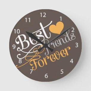 BESTE FREUNDIN - Mode-beste Freunde für immer Runde Wanduhr