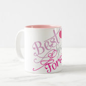 BESTE FREUNDIN - Mode-beste Freunde für immer Zweifarbige Tasse (Vorderseite Links)