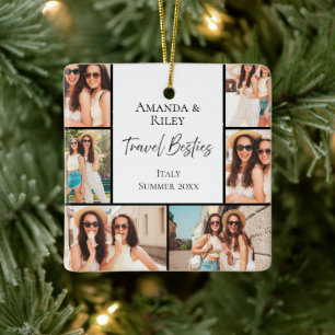 Beste-Freundin-Multi-Foto Keramikornament