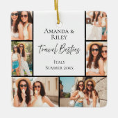 Beste-Freundin-Multi-Foto Keramikornament (Vorderseite)