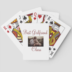 Beste Freundin Name hinzufügen Valentinstag Paar B Spielkarten