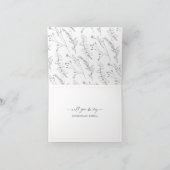 Beste Freundin Schwester Brautjungfrau Vorschlag,  Karte (Innenseite)