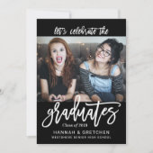 BESTE FREUNDIN Siblings Friends Graduation Party E Einladung (Vorderseite)