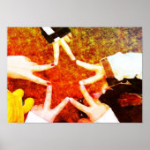 BESTE FREUNDIN Star Hands Poster (Vorne)