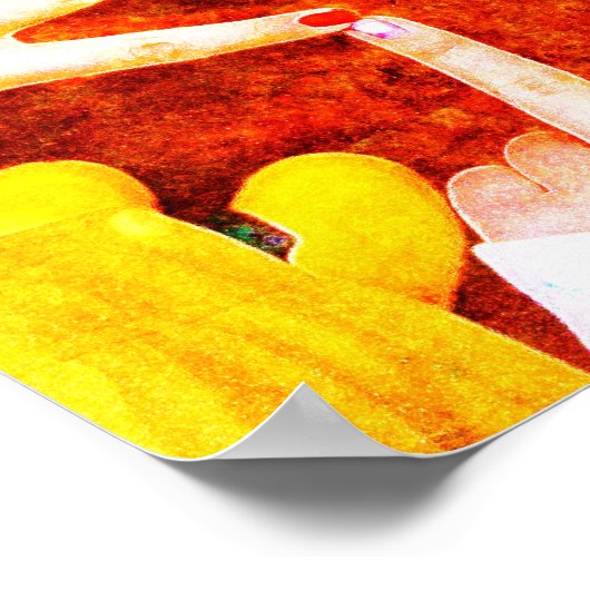 BESTE FREUNDIN Star Hands Poster (Ecke)