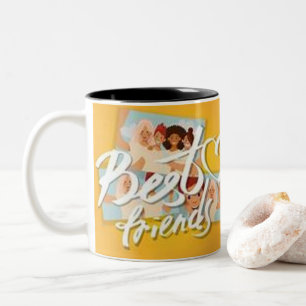beste Freundin-Tasse Zweifarbige Tasse