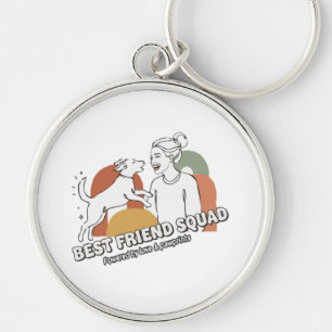 Beste-Freundin-Truppe Hunde-Mama Boho-Linienkunst Schlüsselanhänger