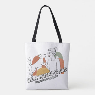 Beste-Freundin-Truppe Hunde-Mama Boho-Linienkunst Tasche