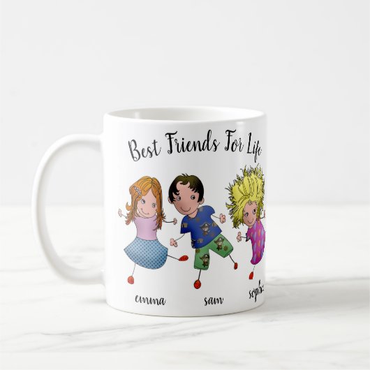 Beste Freundin und Junge Kaffeetasse (Links)