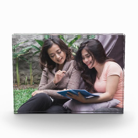 Beste Freundin Weihnachtsgeschenk für Freundschaft Fotoblock (Vorderseite)