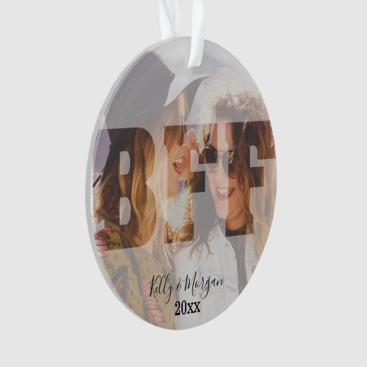 BESTE FREUNDIN Weihnachtsschmuck Ornament (Vorderseite)