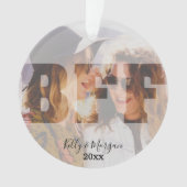 BESTE FREUNDIN Weihnachtsschmuck Ornament (Vorderseite)