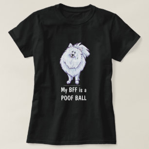Beste Freundin Weißer Spitz T - Shirt