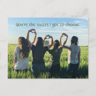 Beste Freundinnen   Best Friends Forever Sisters Z Postkarte