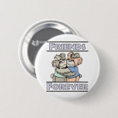 beste Freundinnen Button (Vorne & Hinten)