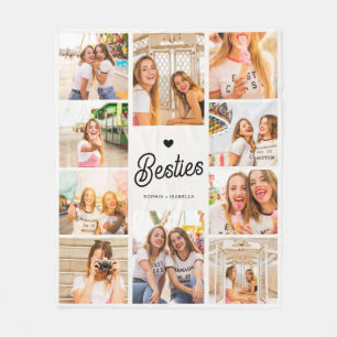 Beste-Freundinnen-Foto-Collage Beste Freunde Fleecedecke