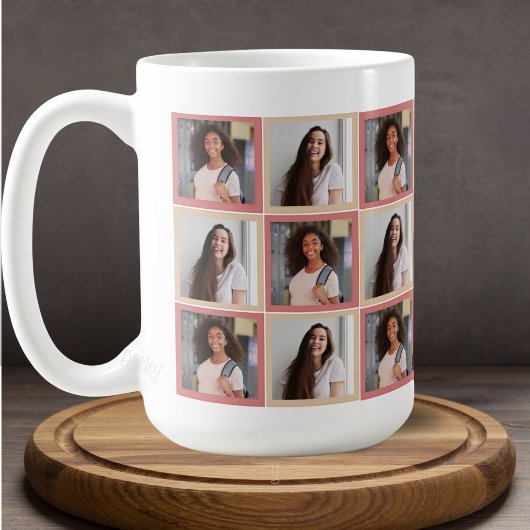 Beste Freundinnen Patchwork Zwei Foto Quadrate Kaffeetasse