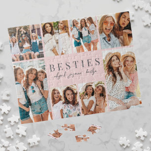 Beste Freundinnen Pinke BFF Foto Puzzle