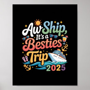 Beste Freundinnen Reise Kreuzfahrt Freund Kreuzfah Poster