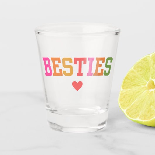 Beste Freundinnen Schnapsglas (Vorderseite)