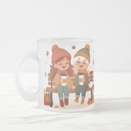 Beste Freundinnen-Tasse Mattglastasse (Links)