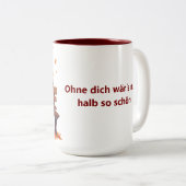 Beste Freundinnen-Tasse Zweifarbige Tasse (VorderseiteRechts)