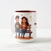 Beste Freundinnen-Tasse Zweifarbige Tasse (Vorderseite Links)