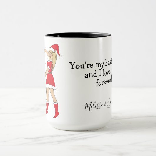 Beste Freundinnen und Brünette Girls-Blonde Tasse (Zentrum)