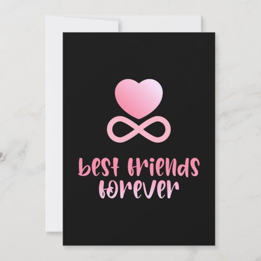Beste Freundschaft für immer Einladung (Vorderseite)