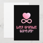 Beste Freundschaft für immer Einladung (Vorne/Hinten)