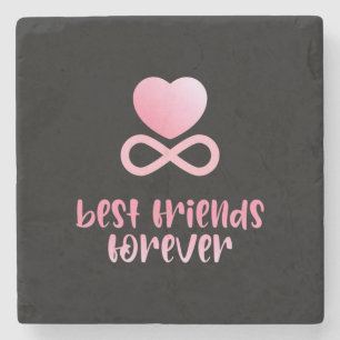 Beste Freundschaft für immer Steinuntersetzer