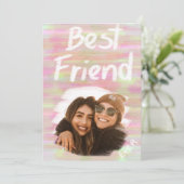 Beste Freundschaft und Phantastische Erinnerungen Feiertagskarte (Stehend Vorderseite)