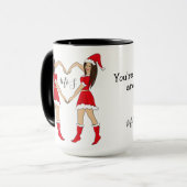 Beste Freundschaft - Zwei brünette Girls Tasse (Vorderseite Links)