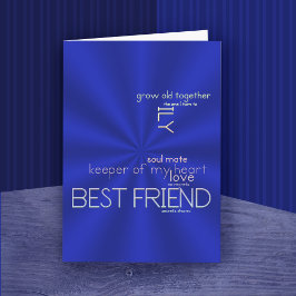 Beste Freundschaftsmeisterin meiner Herzgrußkarte Karte