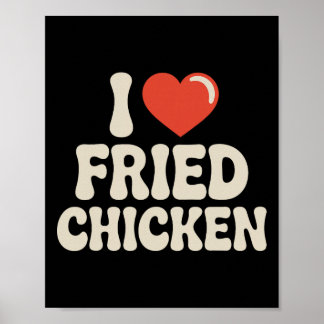 Beste Frittierte Hähnchen Kunst Für Männer Frauen  Poster