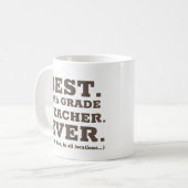 Beste Fünfte Klasse Lehrer je Kaffeepause Tasse (Vorderseite Links)