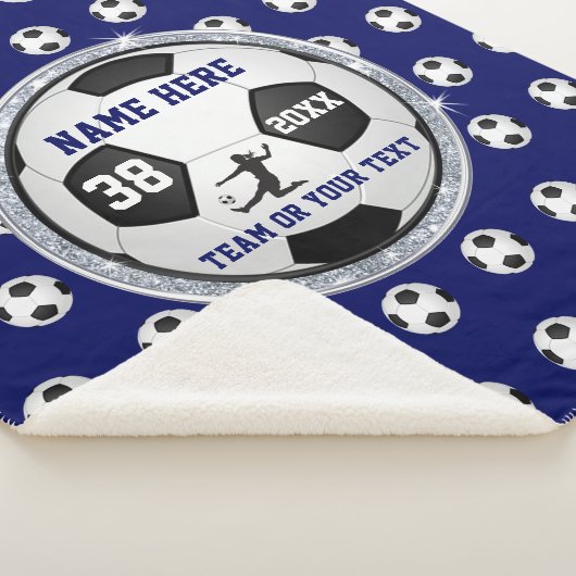 Beste Fußball-Geschenke für MÄDCHEN Fußball-Decke Sherpadecke (3/4)