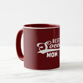 Beste Fußball-Mama. Personalisiere Tasse (Vorderseite Links)