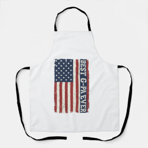 Beste G-PA Aller Patrioten Flagge Vintage-Shirt-De Schürze