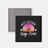Beste Gackernde Gigi Hühnchen Gigi Hühnchen Besitz Magnet (Vorderseite/Rückseite)