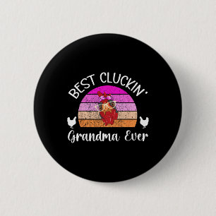 Beste gackernde Oma-Hähnchen-Oma-Hähnchen-Besitzer Button