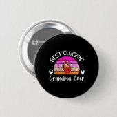 Beste gackernde Oma-Hähnchen-Oma-Hähnchen-Besitzer Button (Vorne & Hinten)